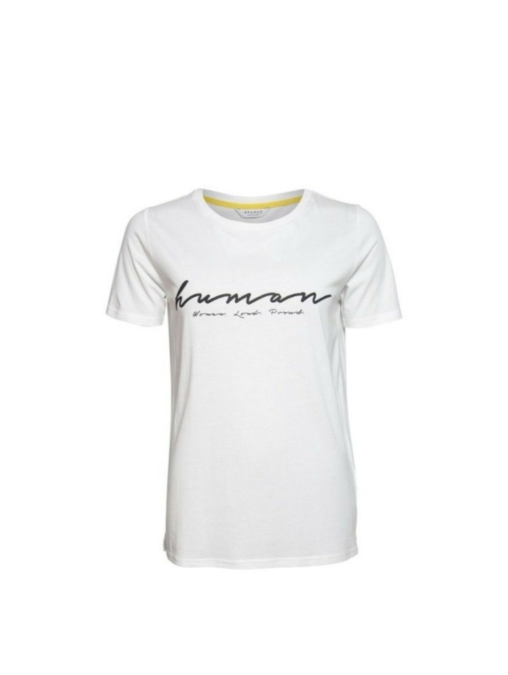Sparkz Copenhagen White Graphic 'Human' T-Shirt Size M